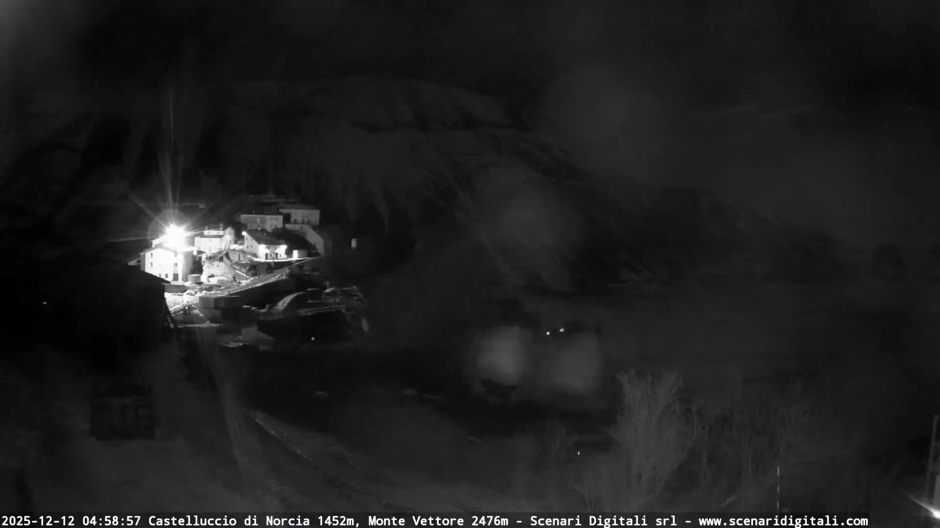 Castelluccio City di Norcia & Monte Vettoretto Mount Panaromic Live Cam - Perugia, Umbria, Italy