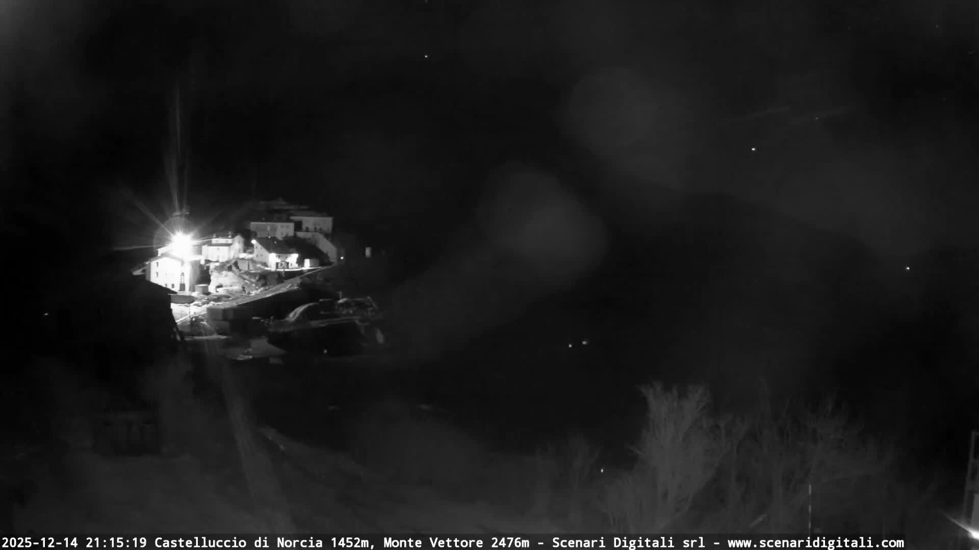 Castelluccio City di Norcia & Monte Vettoretto Mount Panaromic Live Cam - Perugia, Umbria, Italy