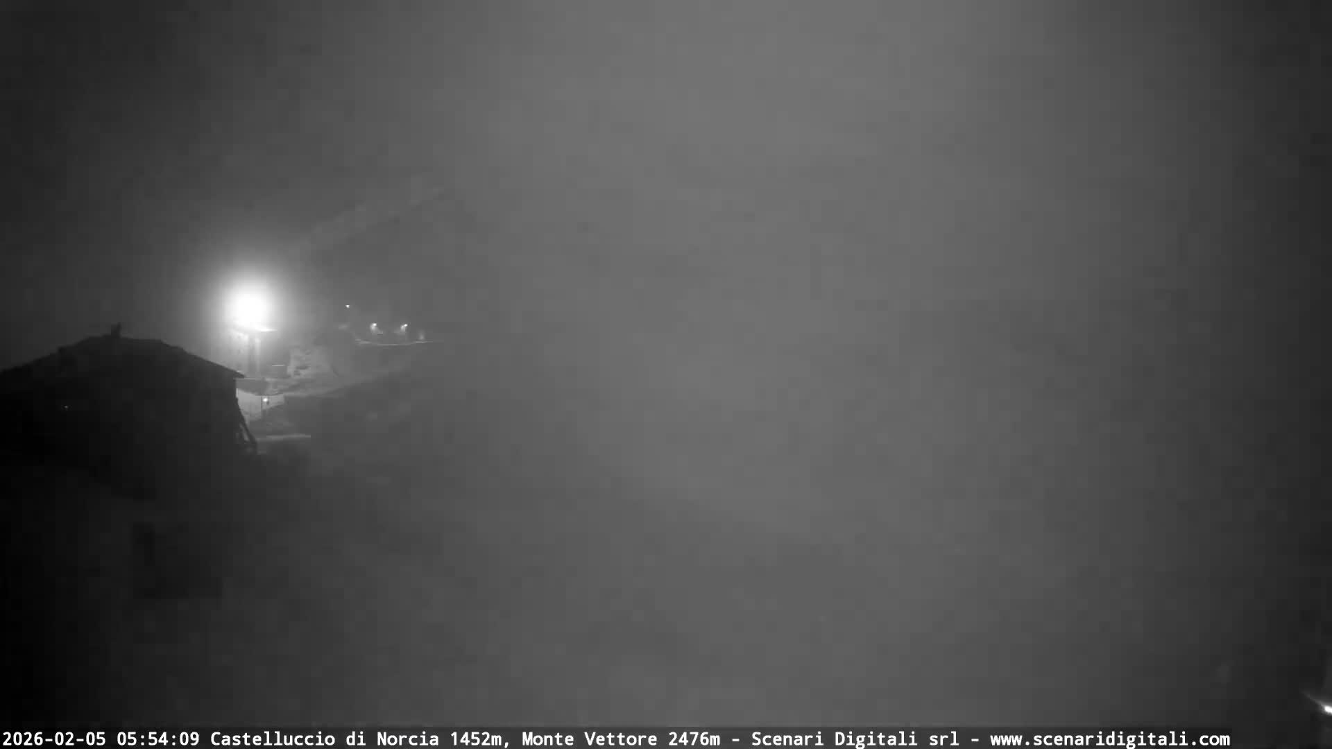 Castelluccio City di Norcia & Monte Vettoretto Mount Panaromic Live Cam - Perugia, Umbria, Italy