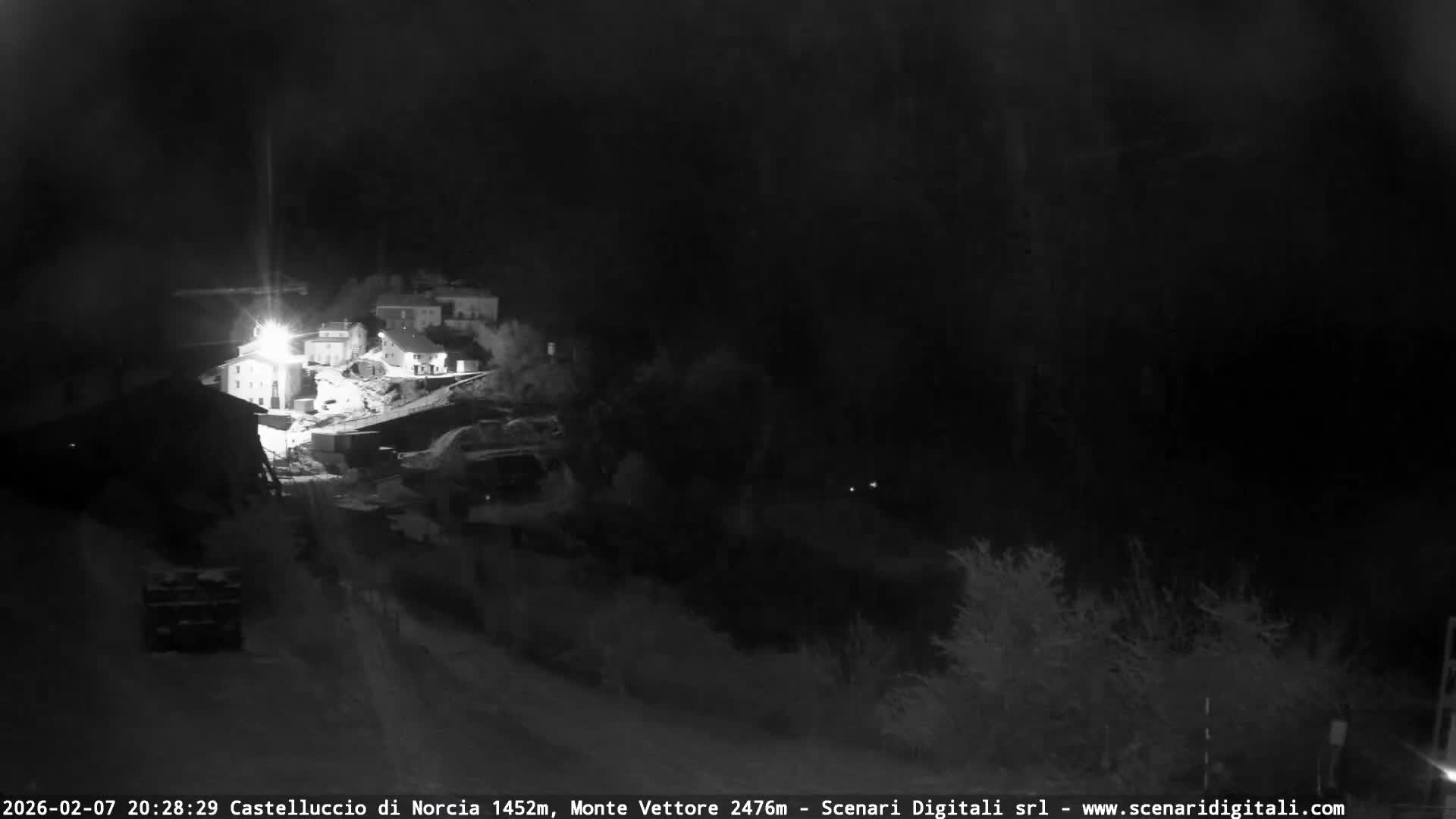 Castelluccio City di Norcia & Monte Vettoretto Mount Panaromic Live Cam - Perugia, Umbria, Italy