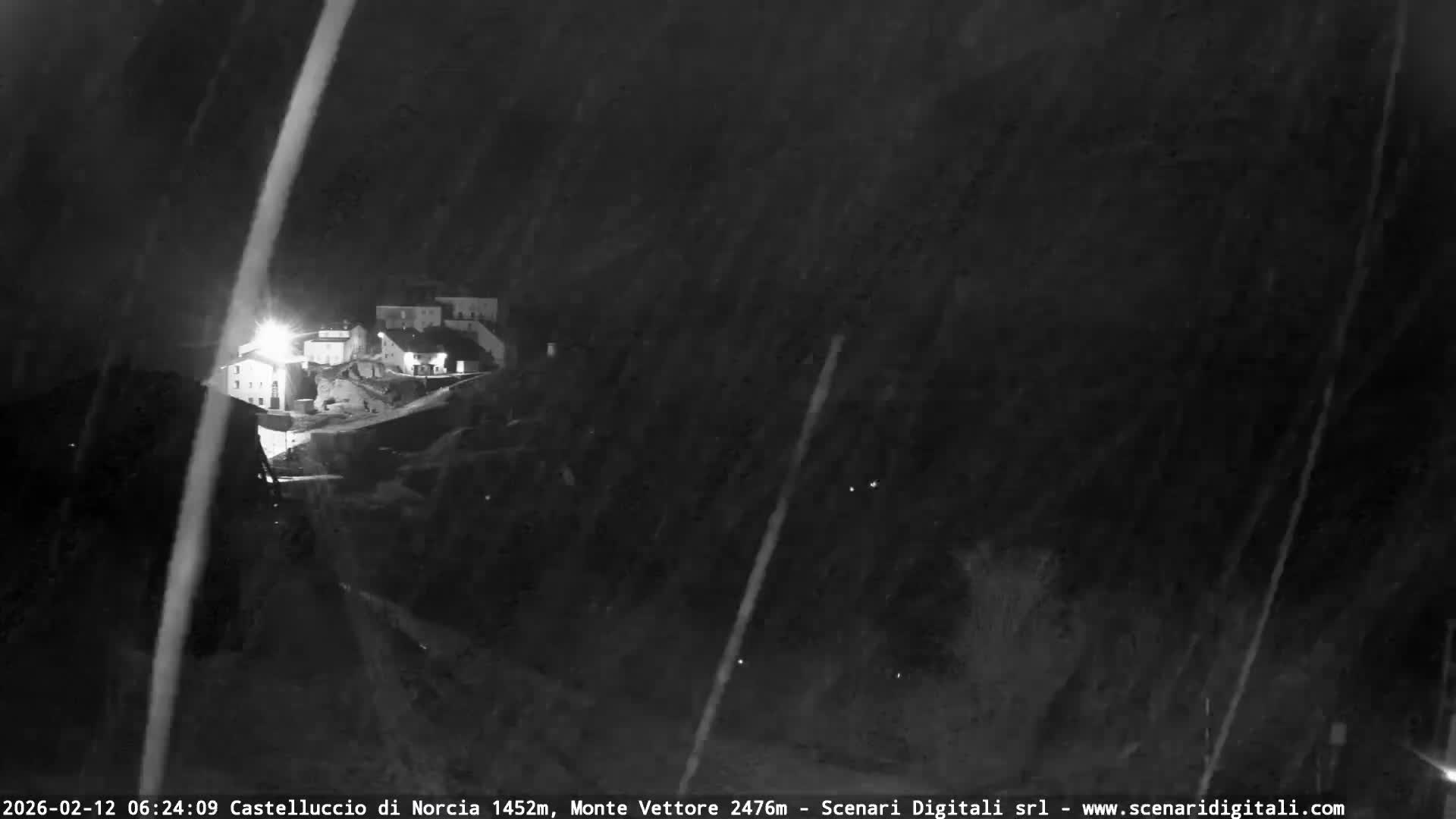 Castelluccio City di Norcia & Monte Vettoretto Mount Panaromic Live Cam - Perugia, Umbria, Italy