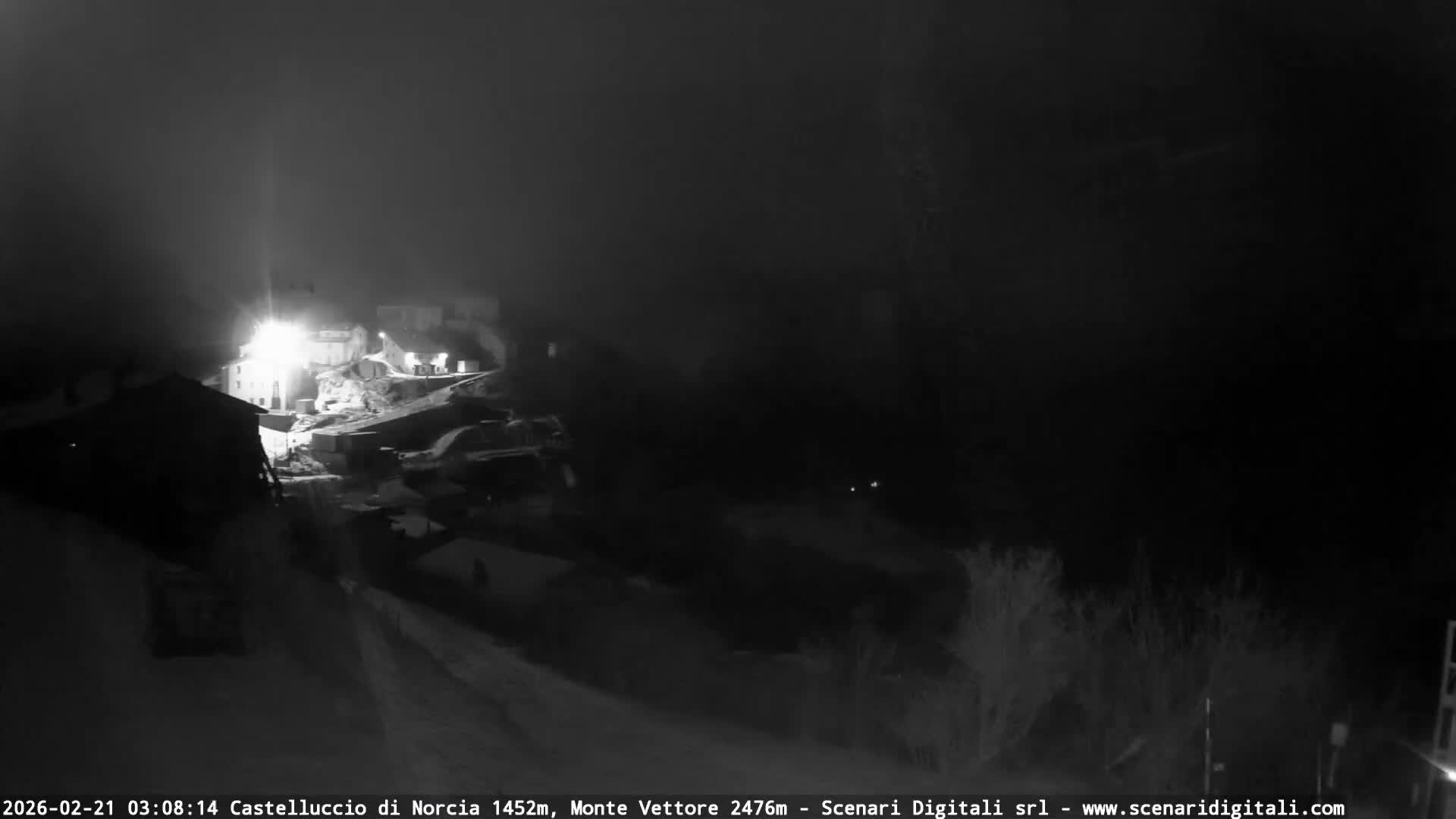 Castelluccio City di Norcia & Monte Vettoretto Mount Panaromic Live Cam - Perugia, Umbria, Italy