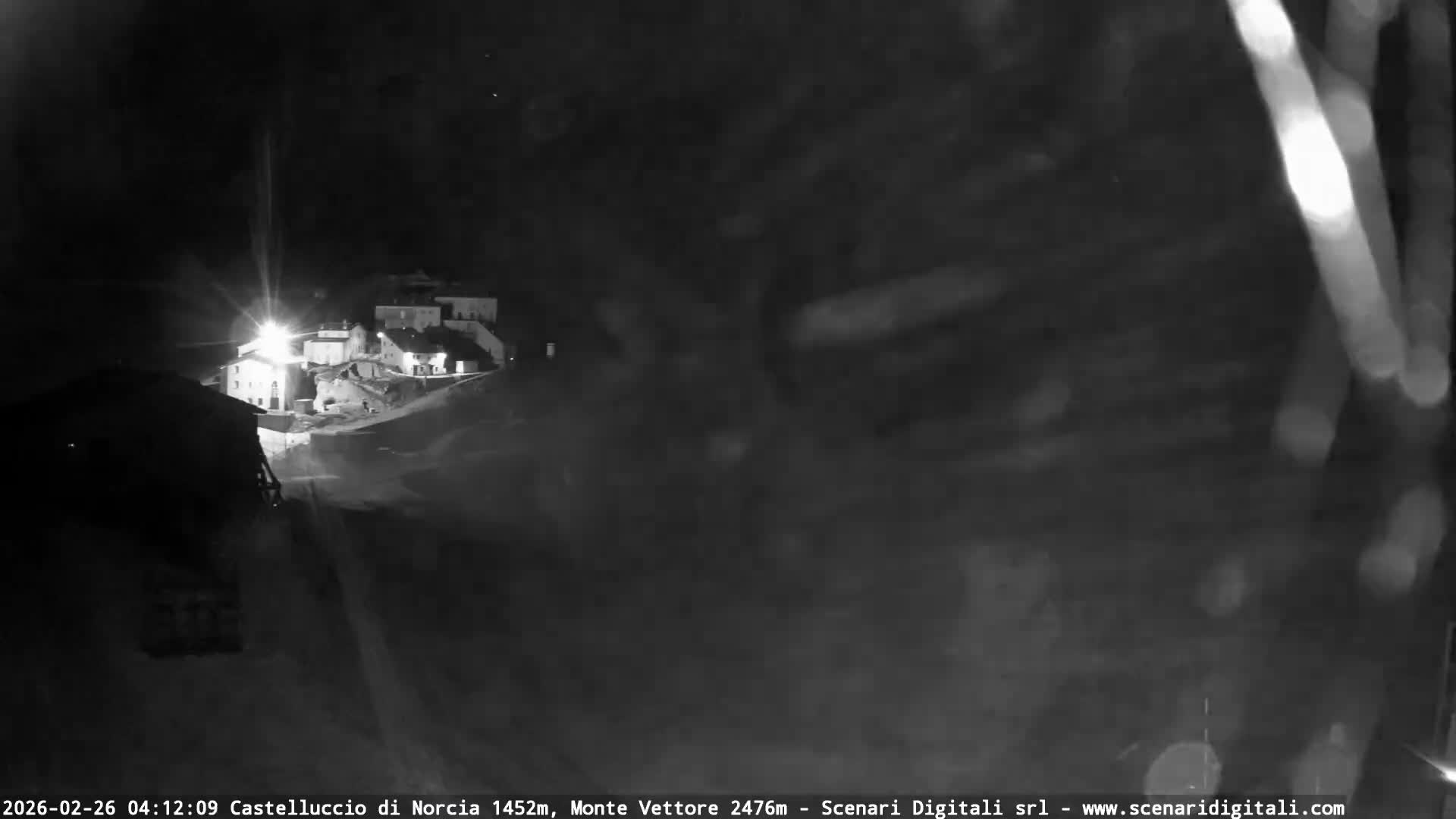 Castelluccio City di Norcia & Monte Vettoretto Mount Panaromic Live Cam - Perugia, Umbria, Italy