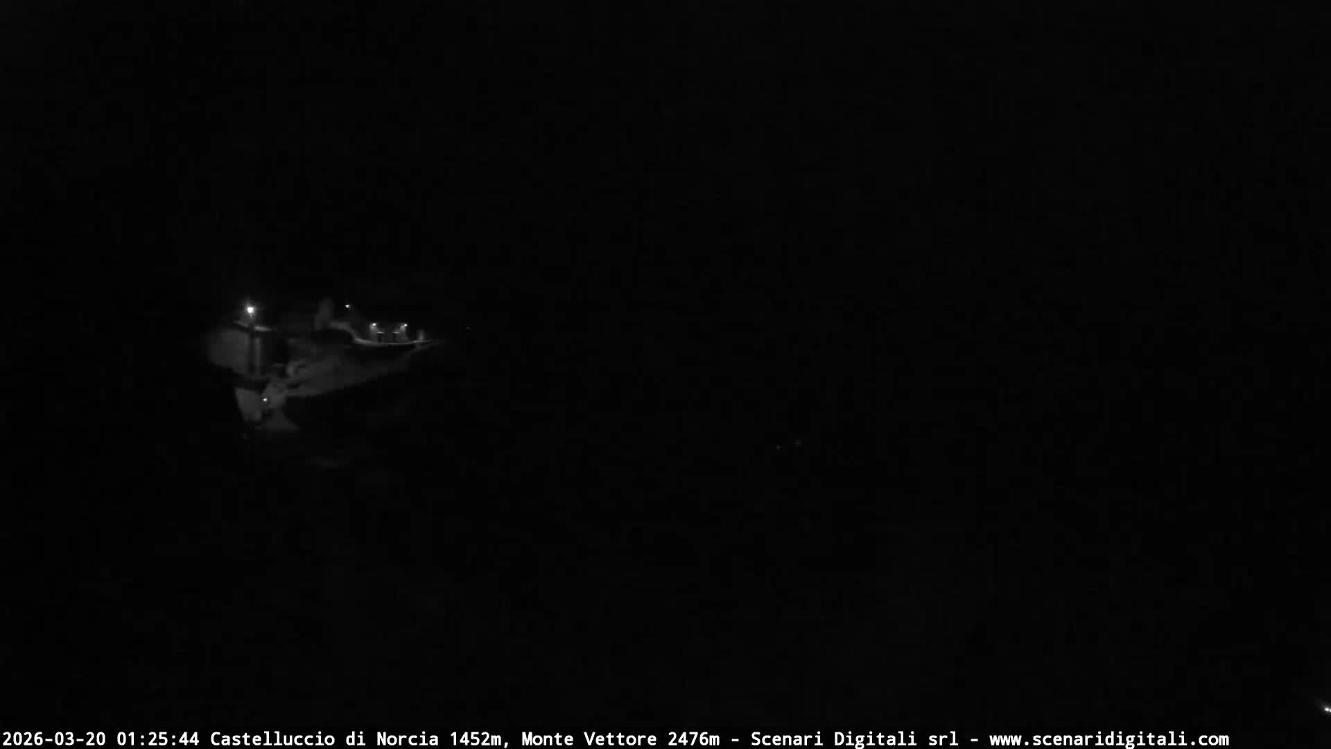 Castelluccio City di Norcia & Monte Vettoretto Mount Panaromic Live Cam - Perugia, Umbria, Italy
