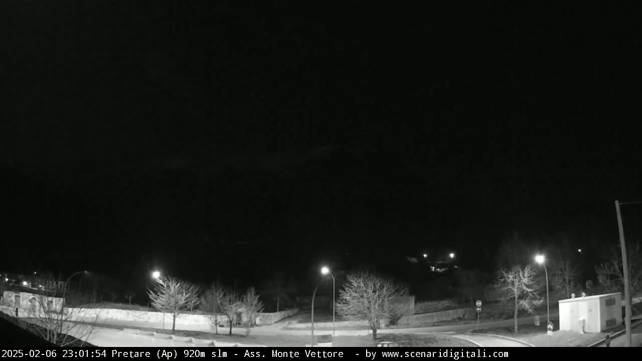 Monte Vettore Mount Panaromic from Pretare Live Cam - Ascoli Piceno, Marche, Italy