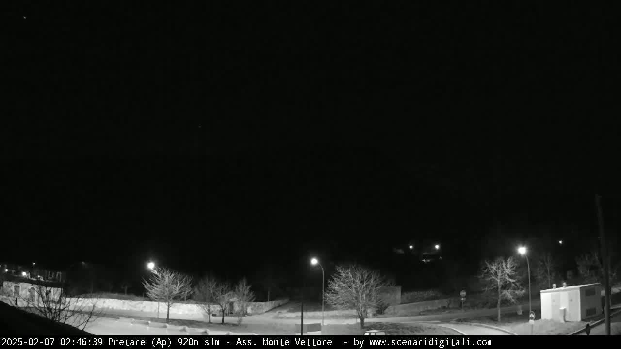 Monte Vettore Mount Panaromic from Pretare Live Cam - Ascoli Piceno, Marche, Italy