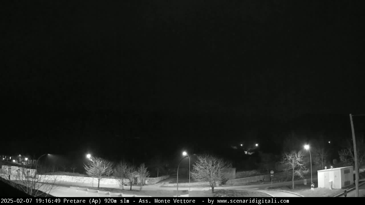Monte Vettore Mount Panaromic from Pretare Live Cam - Ascoli Piceno, Marche, Italy