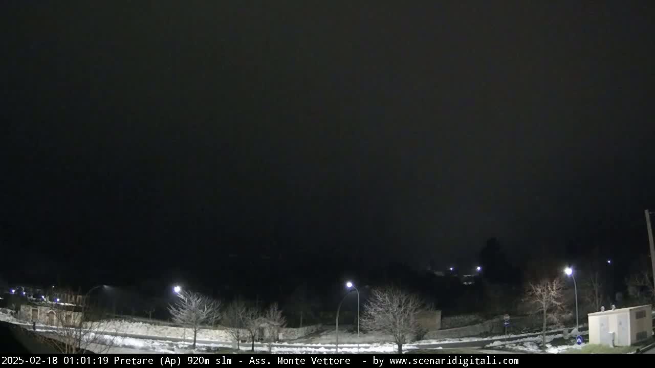 Monte Vettore Mount Panaromic from Pretare Live Cam - Ascoli Piceno, Marche, Italy