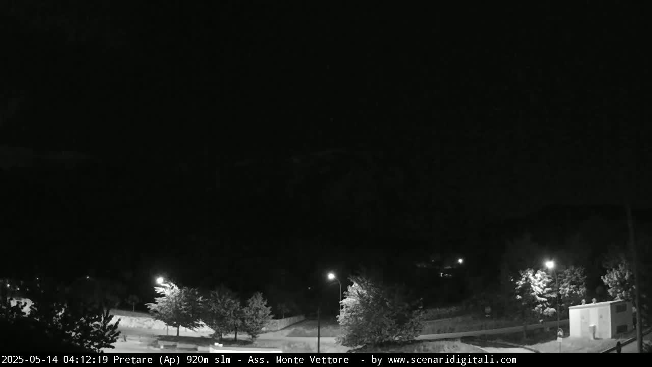 Monte Vettore Mount Panaromic from Pretare Live Cam - Ascoli Piceno, Marche, Italy