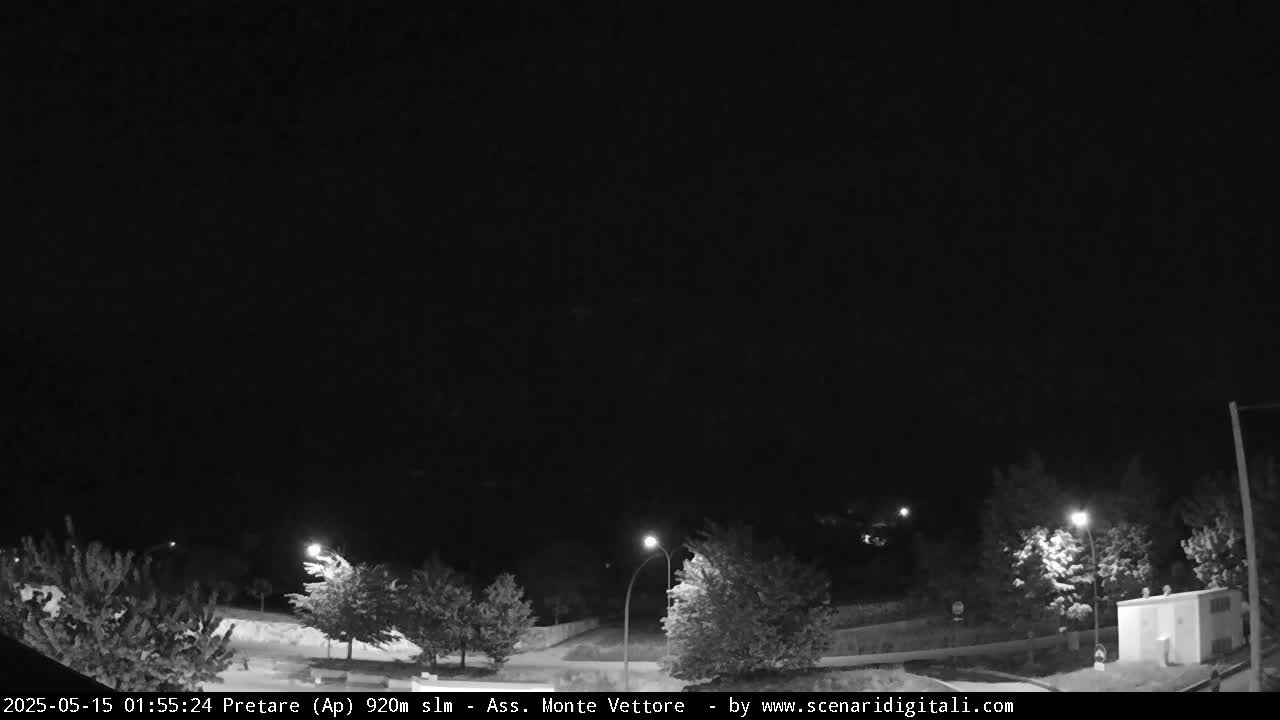Monte Vettore Mount Panaromic from Pretare Live Cam - Ascoli Piceno, Marche, Italy
