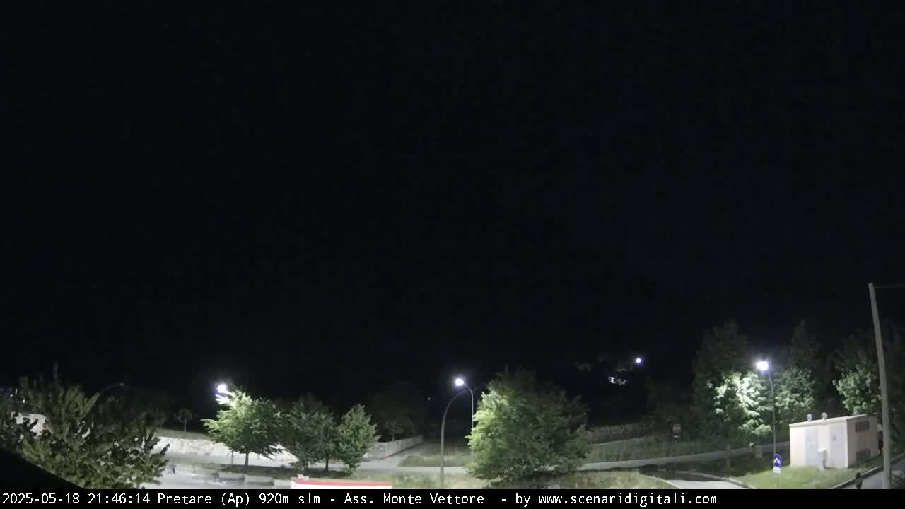 Monte Vettore Mount Panaromic from Pretare Live Cam - Ascoli Piceno, Marche, Italy