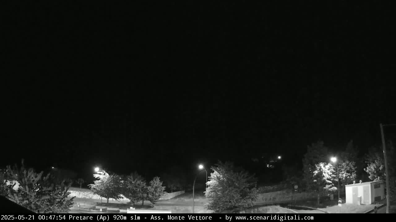 Monte Vettore Mount Panaromic from Pretare Live Cam - Ascoli Piceno, Marche, Italy
