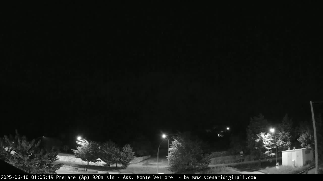 Monte Vettore Mount Panaromic from Pretare Live Cam - Ascoli Piceno, Marche, Italy