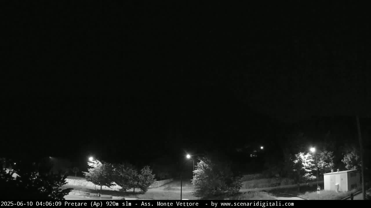 Monte Vettore Mount Panaromic from Pretare Live Cam - Ascoli Piceno, Marche, Italy