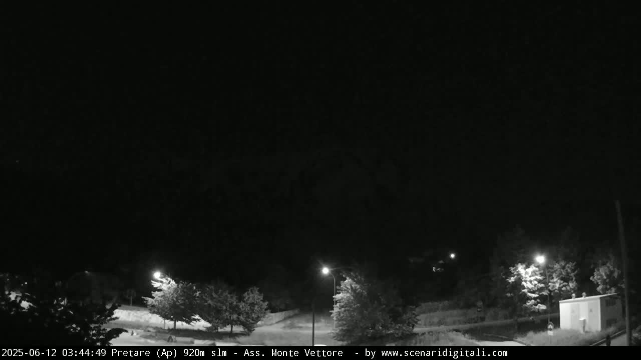 Monte Vettore Mount Panaromic from Pretare Live Cam - Ascoli Piceno, Marche, Italy