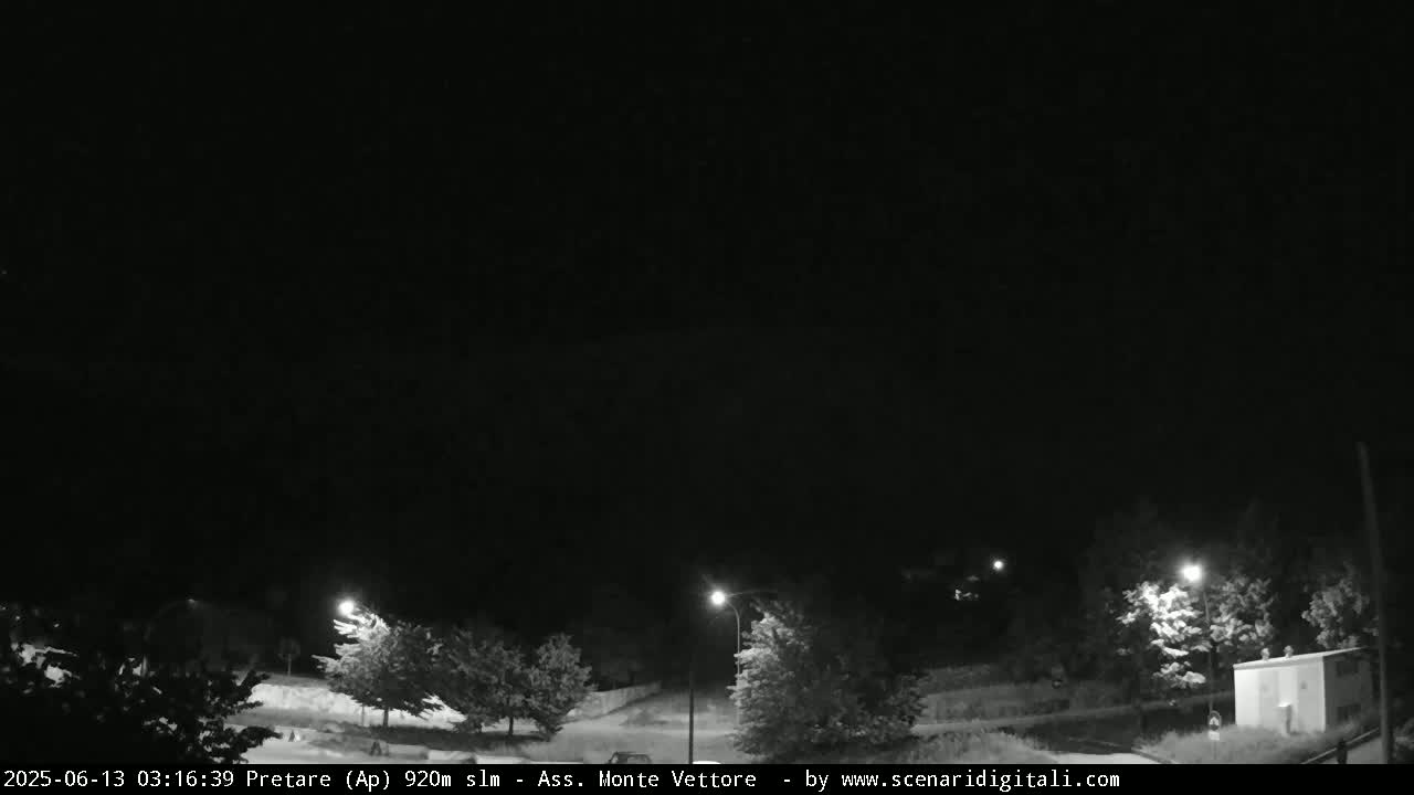 Monte Vettore Mount Panaromic from Pretare Live Cam - Ascoli Piceno, Marche, Italy