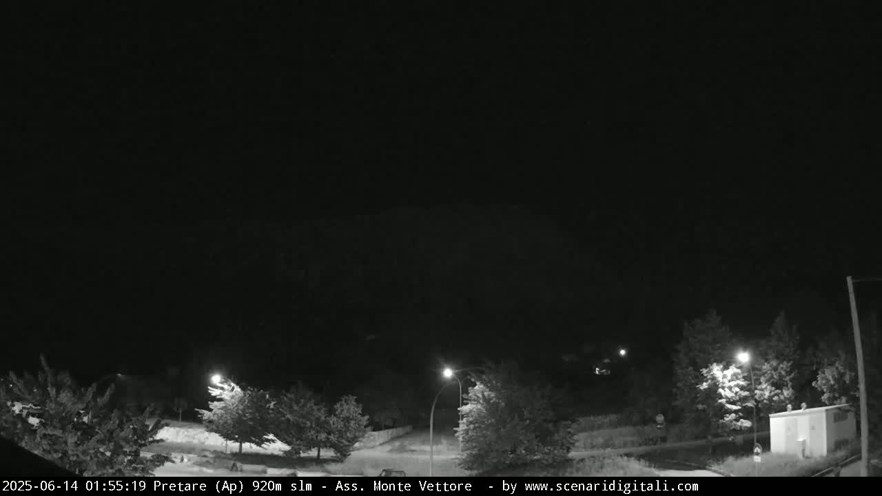 Monte Vettore Mount Panaromic from Pretare Live Cam - Ascoli Piceno, Marche, Italy