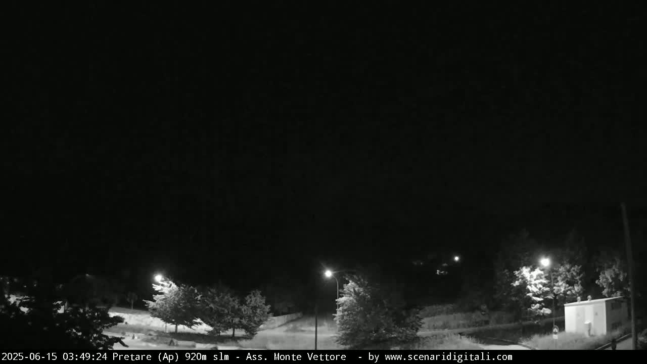 Monte Vettore Mount Panaromic from Pretare Live Cam - Ascoli Piceno, Marche, Italy