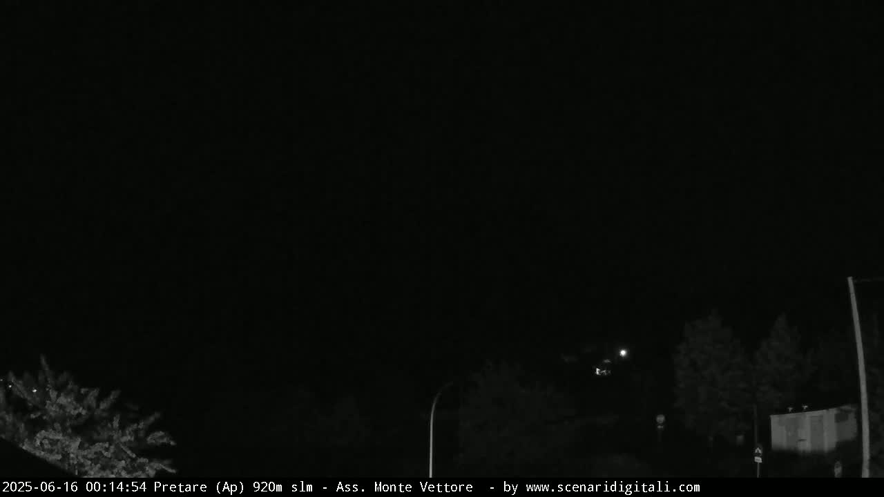 Monte Vettore Mount Panaromic from Pretare Live Cam - Ascoli Piceno, Marche, Italy