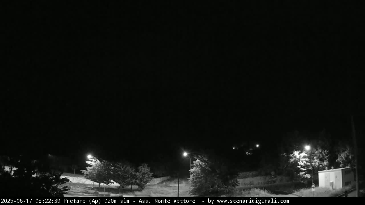 Monte Vettore Mount Panaromic from Pretare Live Cam - Ascoli Piceno, Marche, Italy