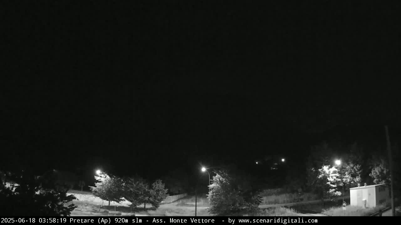 Monte Vettore Mount Panaromic from Pretare Live Cam - Ascoli Piceno, Marche, Italy