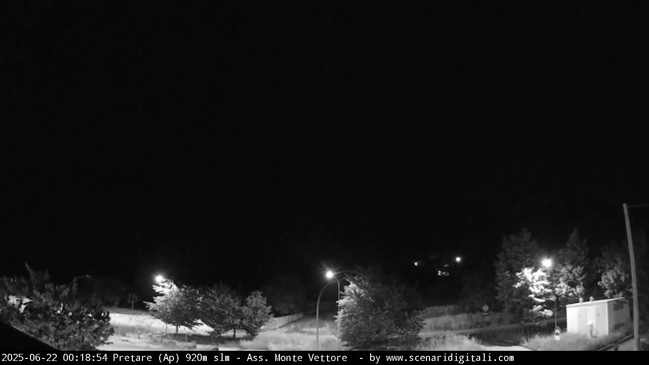 Monte Vettore Mount Panaromic from Pretare Live Cam - Ascoli Piceno, Marche, Italy
