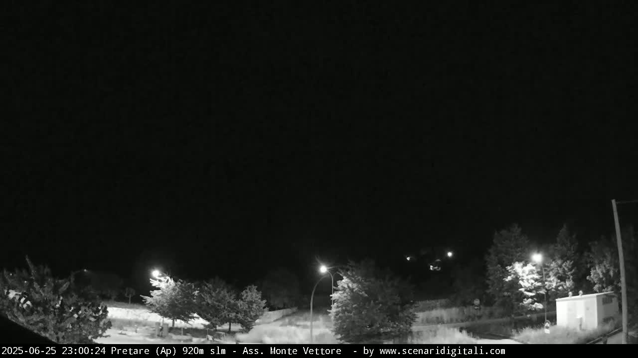 Monte Vettore Mount Panaromic from Pretare Live Cam - Ascoli Piceno, Marche, Italy