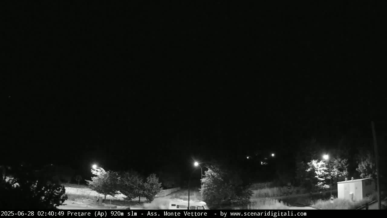 Monte Vettore Mount Panaromic from Pretare Live Cam - Ascoli Piceno, Marche, Italy