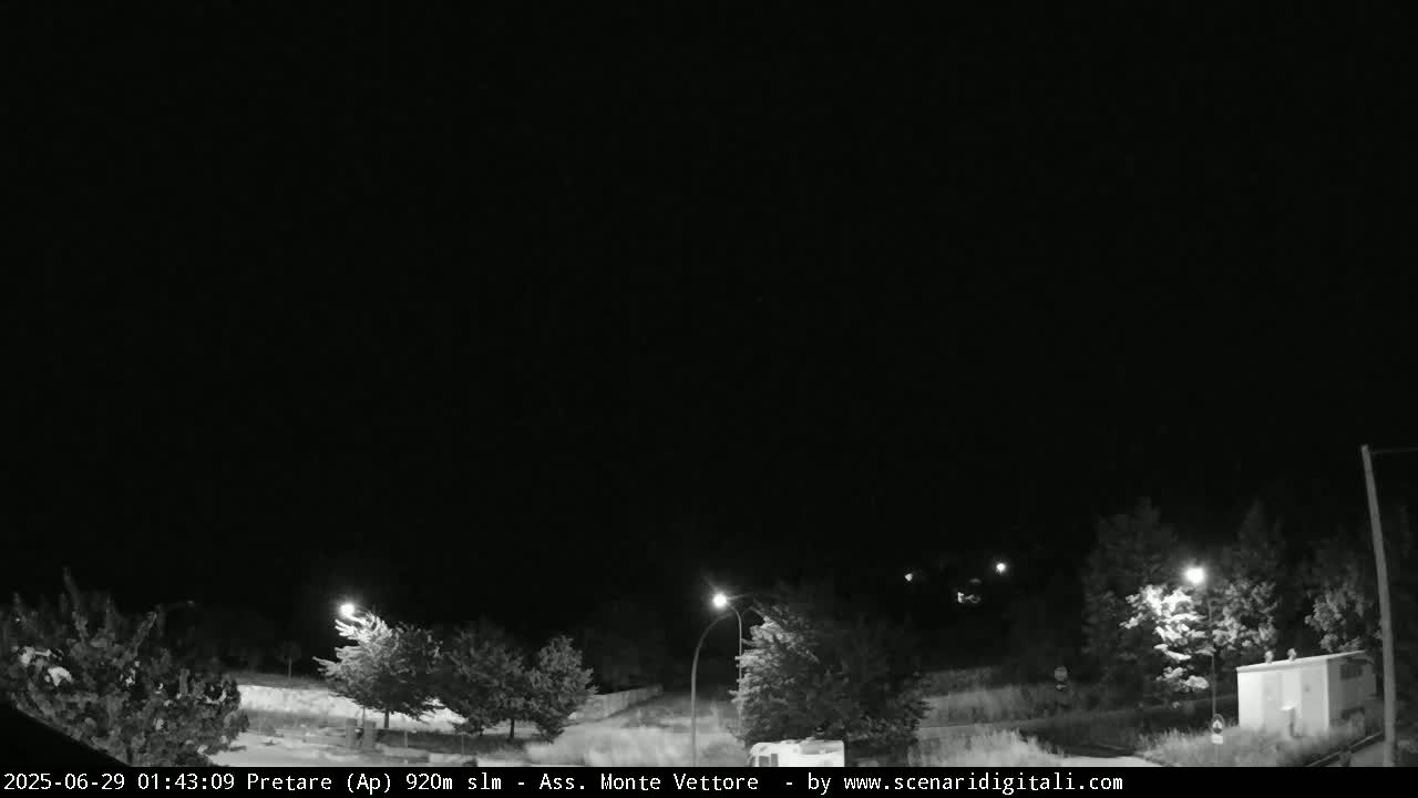 Monte Vettore Mount Panaromic from Pretare Live Cam - Ascoli Piceno, Marche, Italy