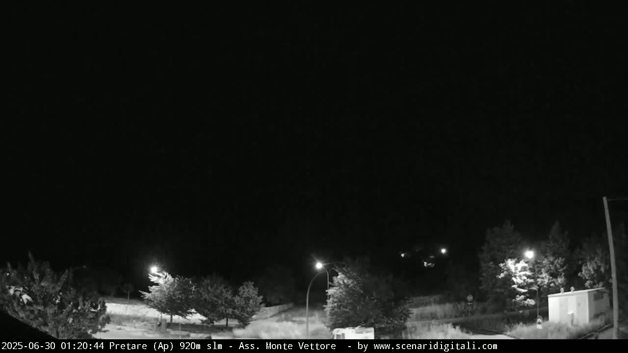 Monte Vettore Mount Panaromic from Pretare Live Cam - Ascoli Piceno, Marche, Italy