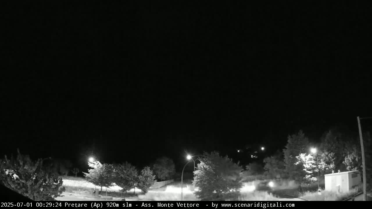 Monte Vettore Mount Panaromic from Pretare Live Cam - Ascoli Piceno, Marche, Italy