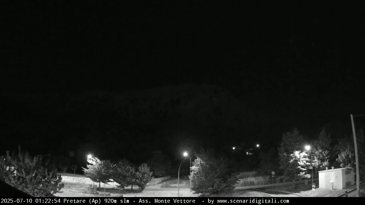 Monte Vettore Mount Panaromic from Pretare Live Cam - Ascoli Piceno, Marche, Italy