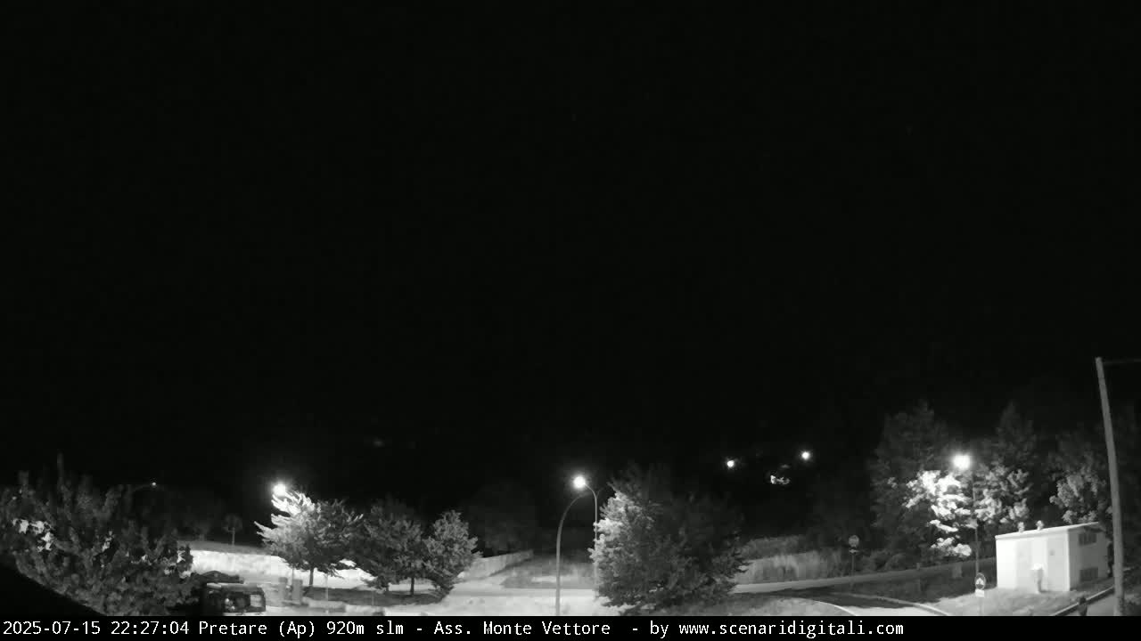 Monte Vettore Mount Panaromic from Pretare Live Cam - Ascoli Piceno, Marche, Italy