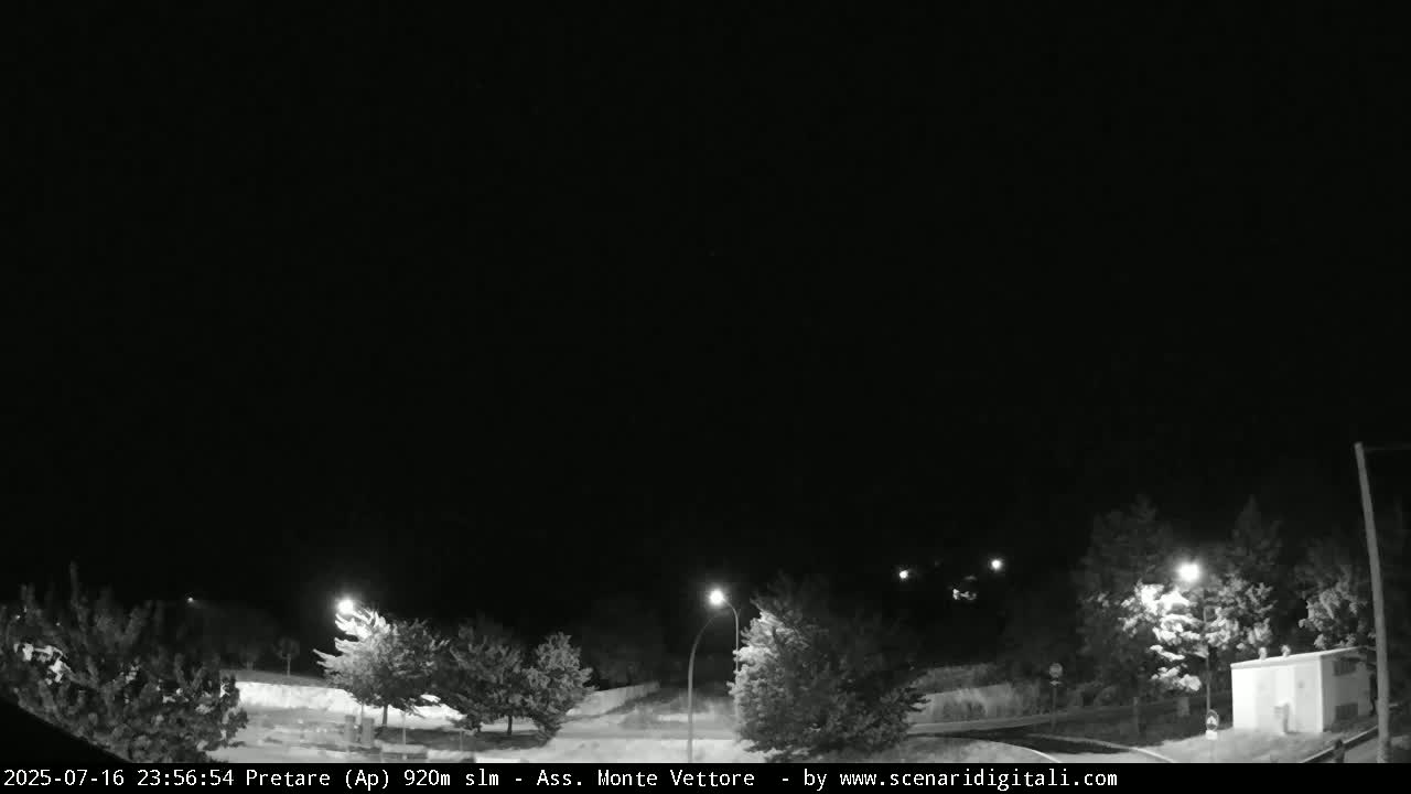Monte Vettore Mount Panaromic from Pretare Live Cam - Ascoli Piceno, Marche, Italy
