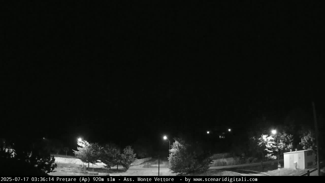 Monte Vettore Mount Panaromic from Pretare Live Cam - Ascoli Piceno, Marche, Italy