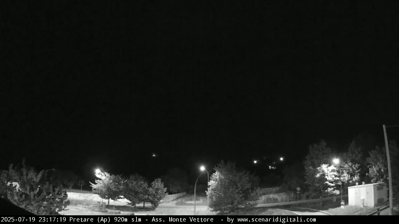 Monte Vettore Mount Panaromic from Pretare Live Cam - Ascoli Piceno, Marche, Italy