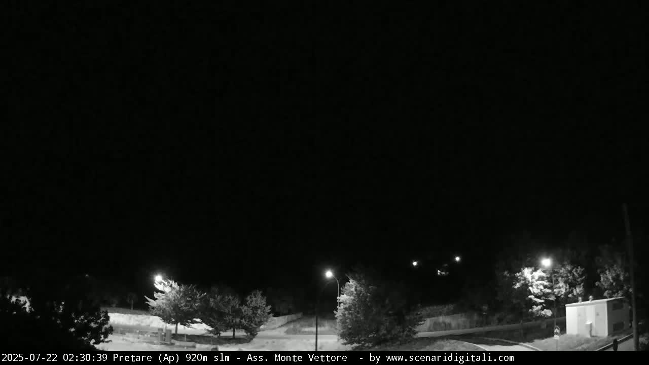 Monte Vettore Mount Panaromic from Pretare Live Cam - Ascoli Piceno, Marche, Italy