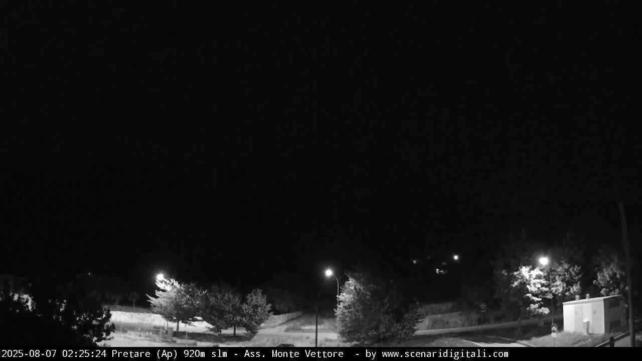 Monte Vettore Mount Panaromic from Pretare Live Cam - Ascoli Piceno, Marche, Italy