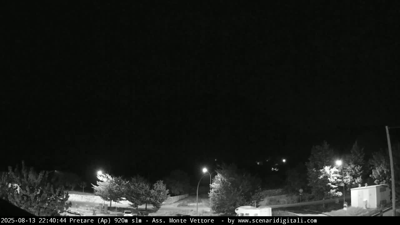 Monte Vettore Mount Panaromic from Pretare Live Cam - Ascoli Piceno, Marche, Italy