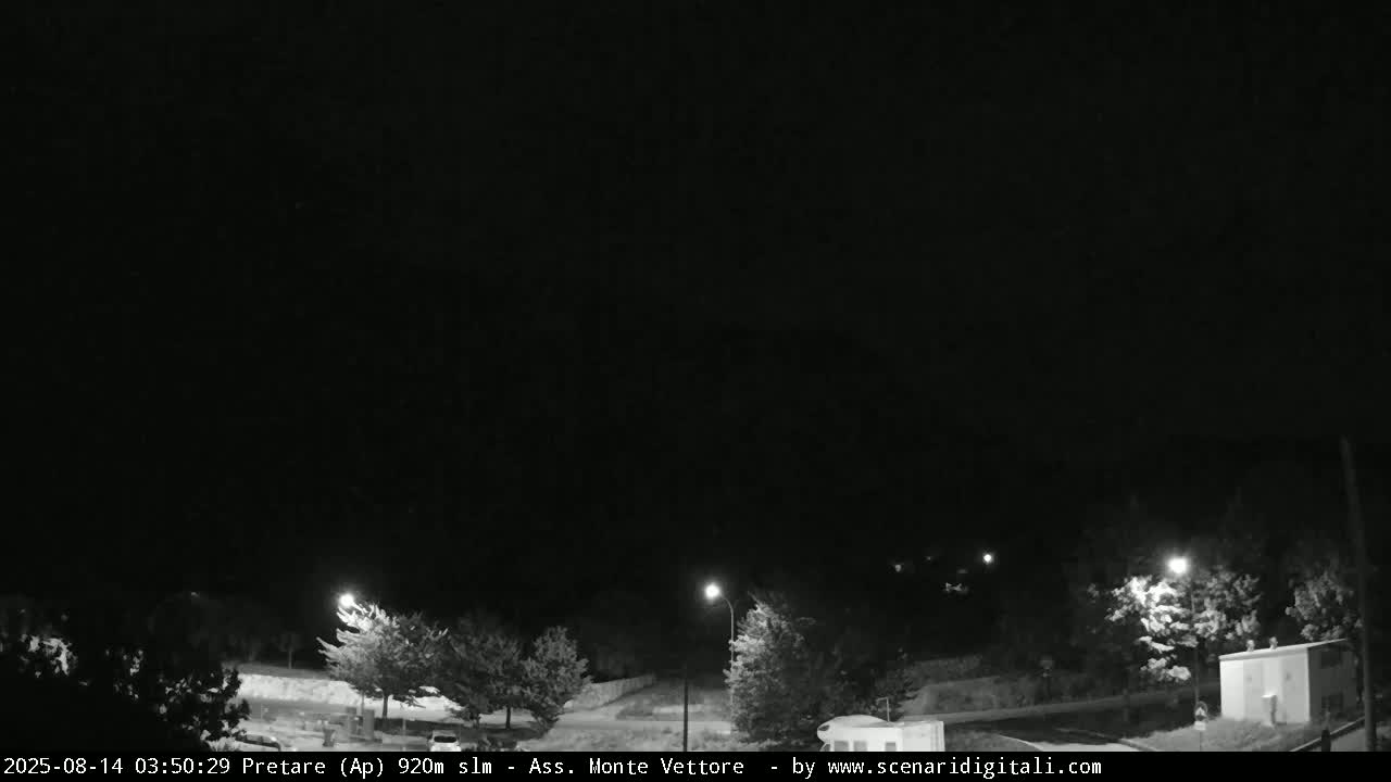Monte Vettore Mount Panaromic from Pretare Live Cam - Ascoli Piceno, Marche, Italy