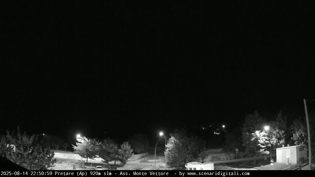 Monte Vettore Mount Panaromic from Pretare Live Cam - Ascoli Piceno, Marche, Italy
