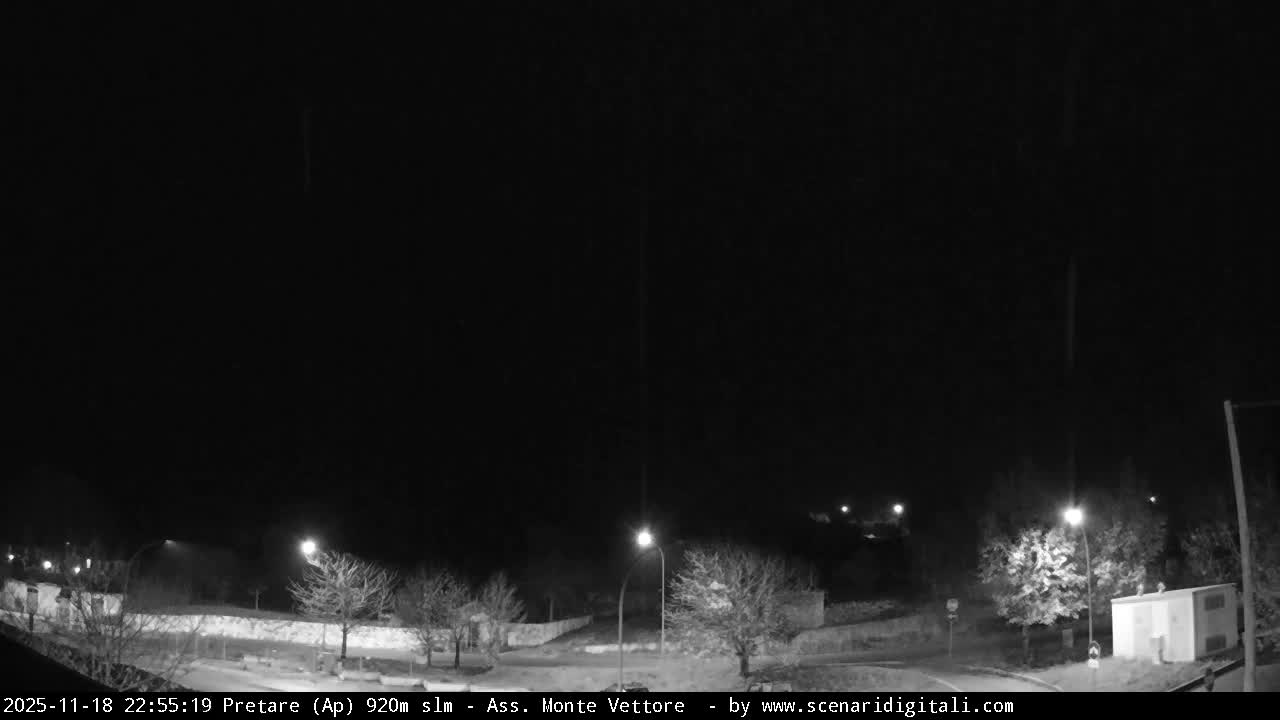 Monte Vettore Mount Panaromic from Pretare Live Cam - Ascoli Piceno, Marche, Italy