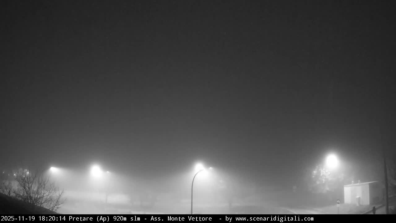 Monte Vettore Mount Panaromic from Pretare Live Cam - Ascoli Piceno, Marche, Italy