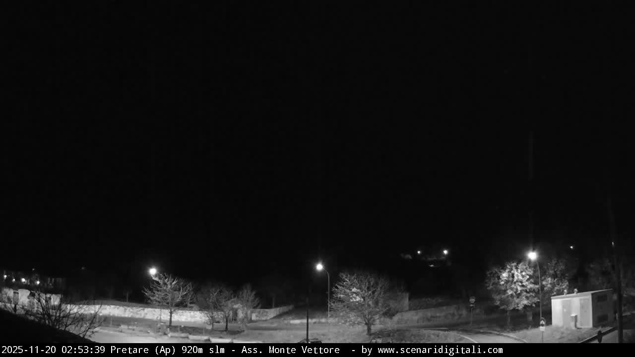 Monte Vettore Mount Panaromic from Pretare Live Cam - Ascoli Piceno, Marche, Italy