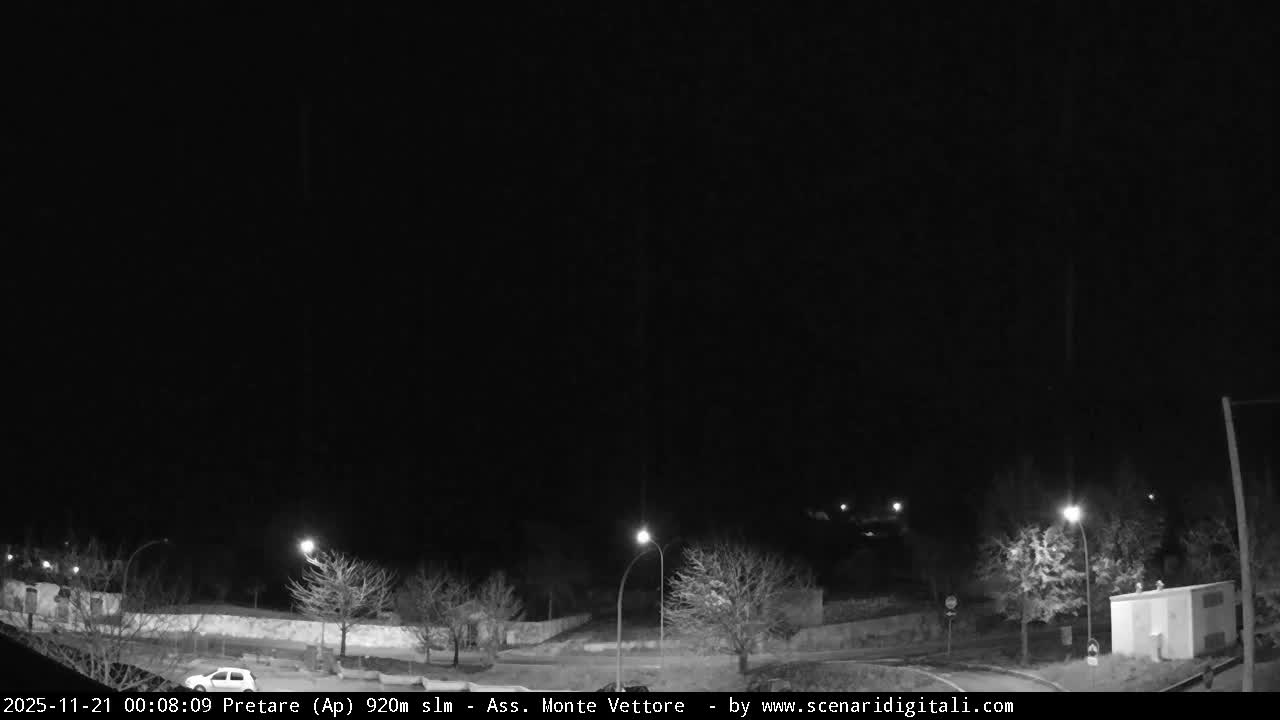 Monte Vettore Mount Panaromic from Pretare Live Cam - Ascoli Piceno, Marche, Italy