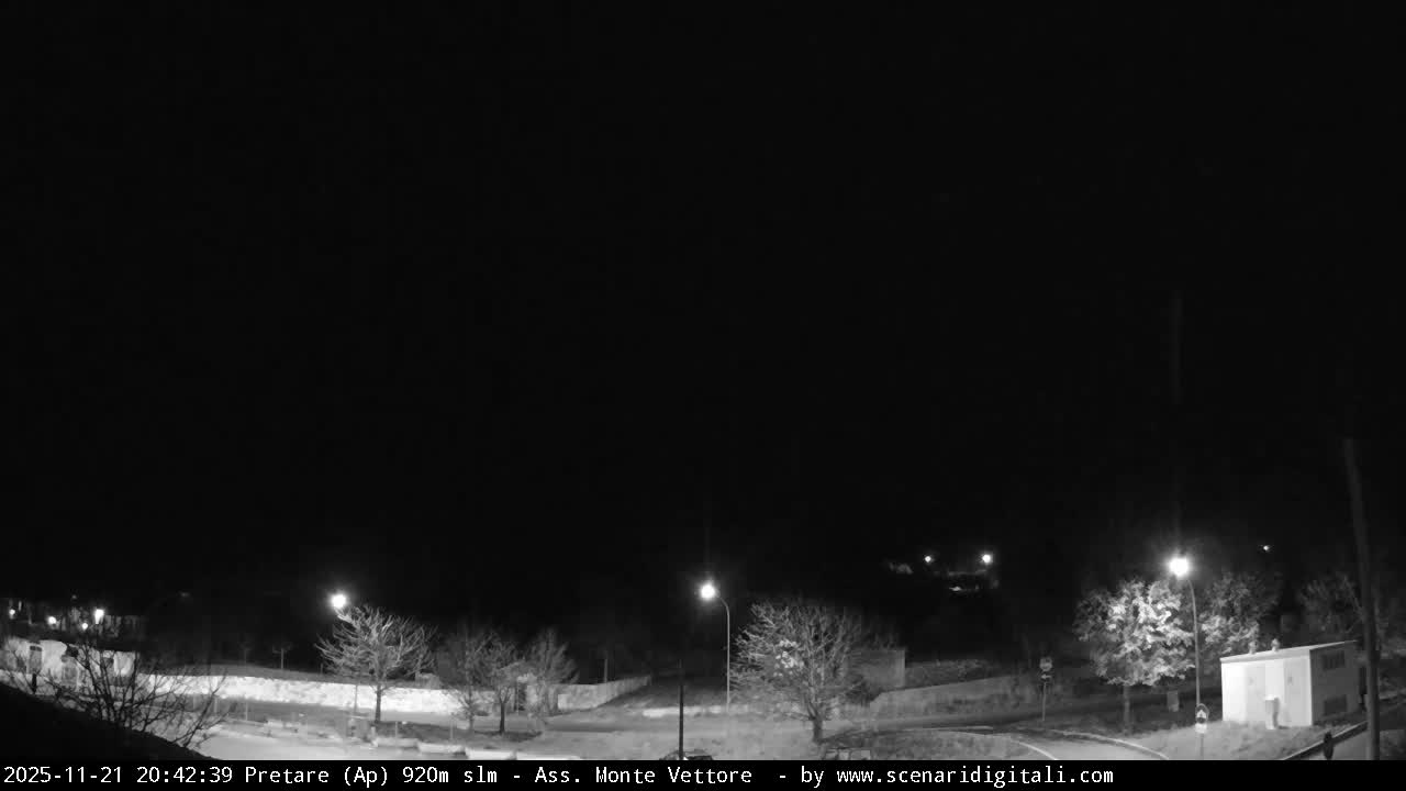 Monte Vettore Mount Panaromic from Pretare Live Cam - Ascoli Piceno, Marche, Italy