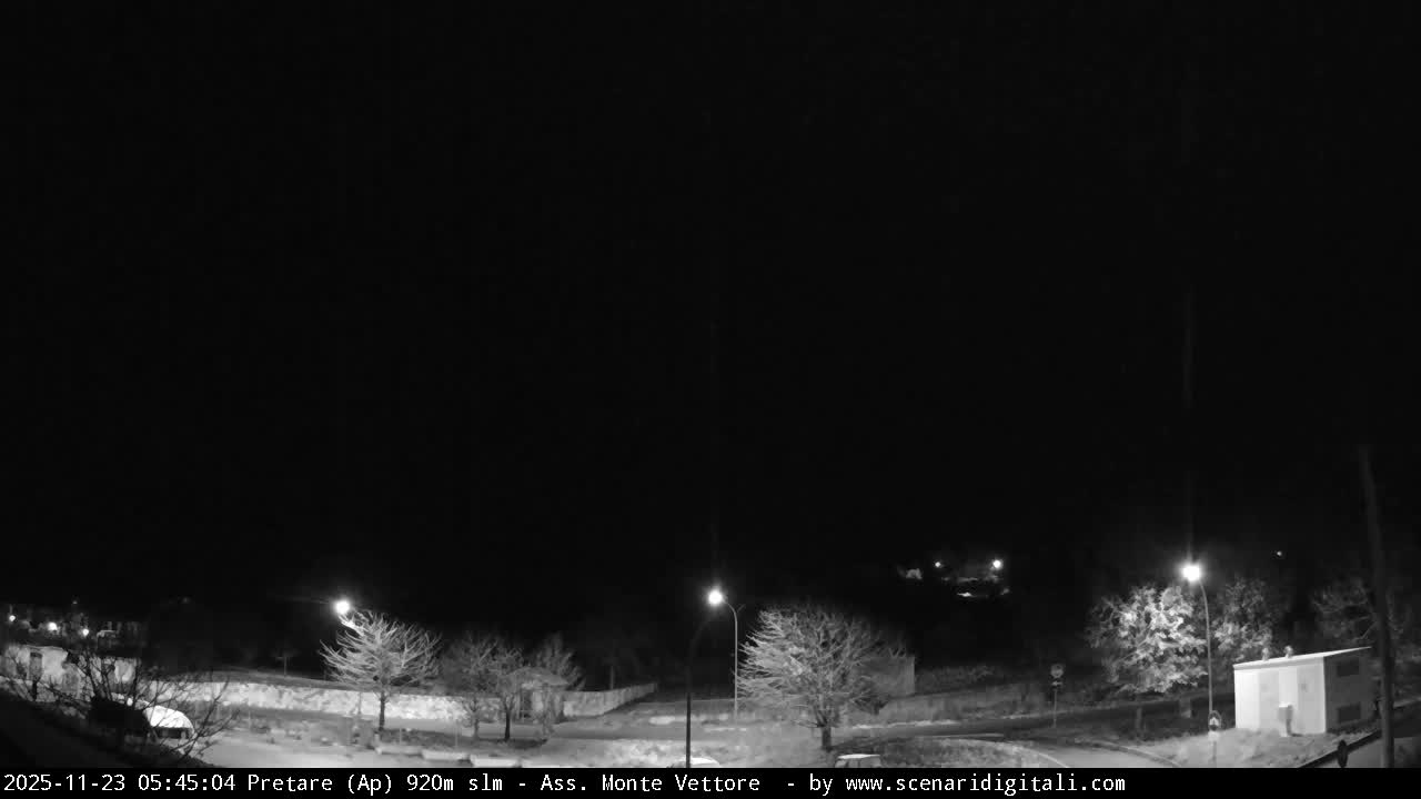 Monte Vettore Mount Panaromic from Pretare Live Cam - Ascoli Piceno, Marche, Italy