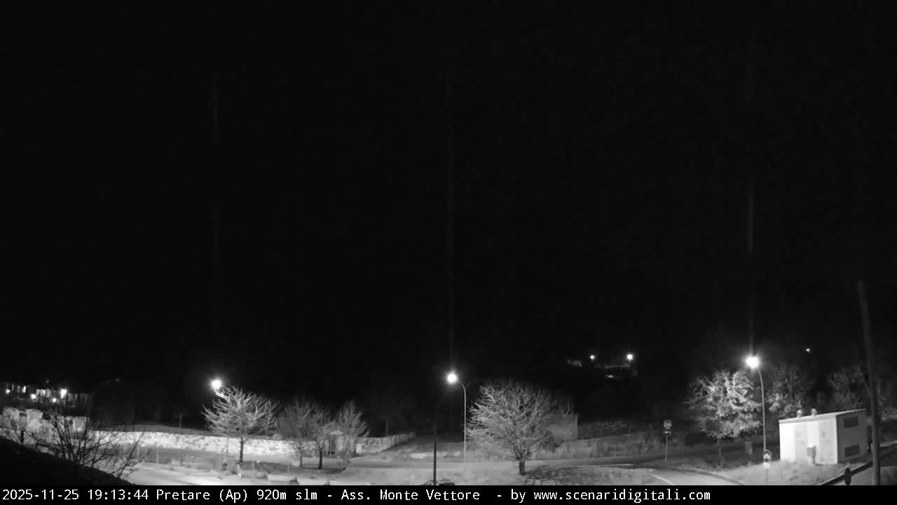 Monte Vettore Mount Panaromic from Pretare Live Cam - Ascoli Piceno, Marche, Italy