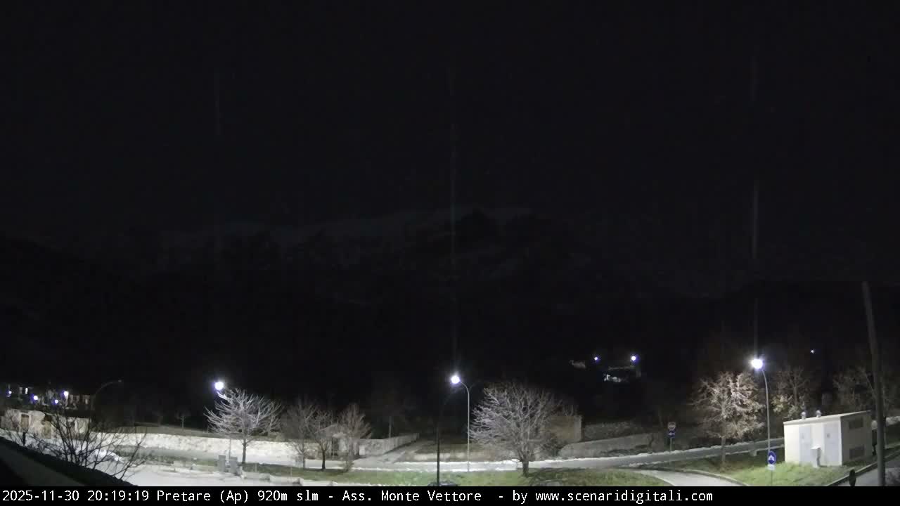 Monte Vettore Mount Panaromic from Pretare Live Cam - Ascoli Piceno, Marche, Italy