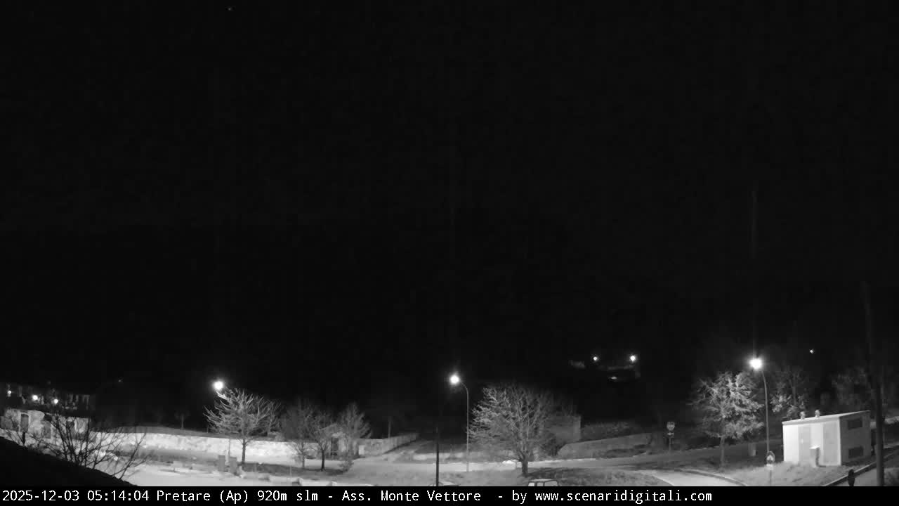 Monte Vettore Mount Panaromic from Pretare Live Cam - Ascoli Piceno, Marche, Italy